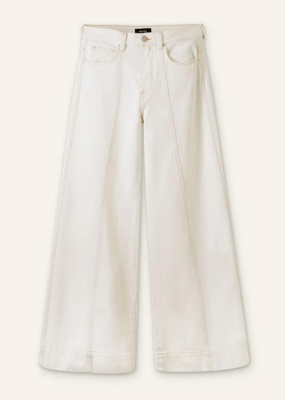 Seam Front Wide-Leg Flare Jean | ME+EM Global (Excluding US)