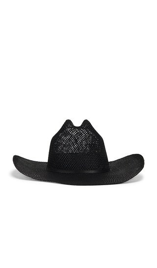 Janessa Leone Aiden Cowboy Hat in Black. - size S | Revolve Clothing (Global)
