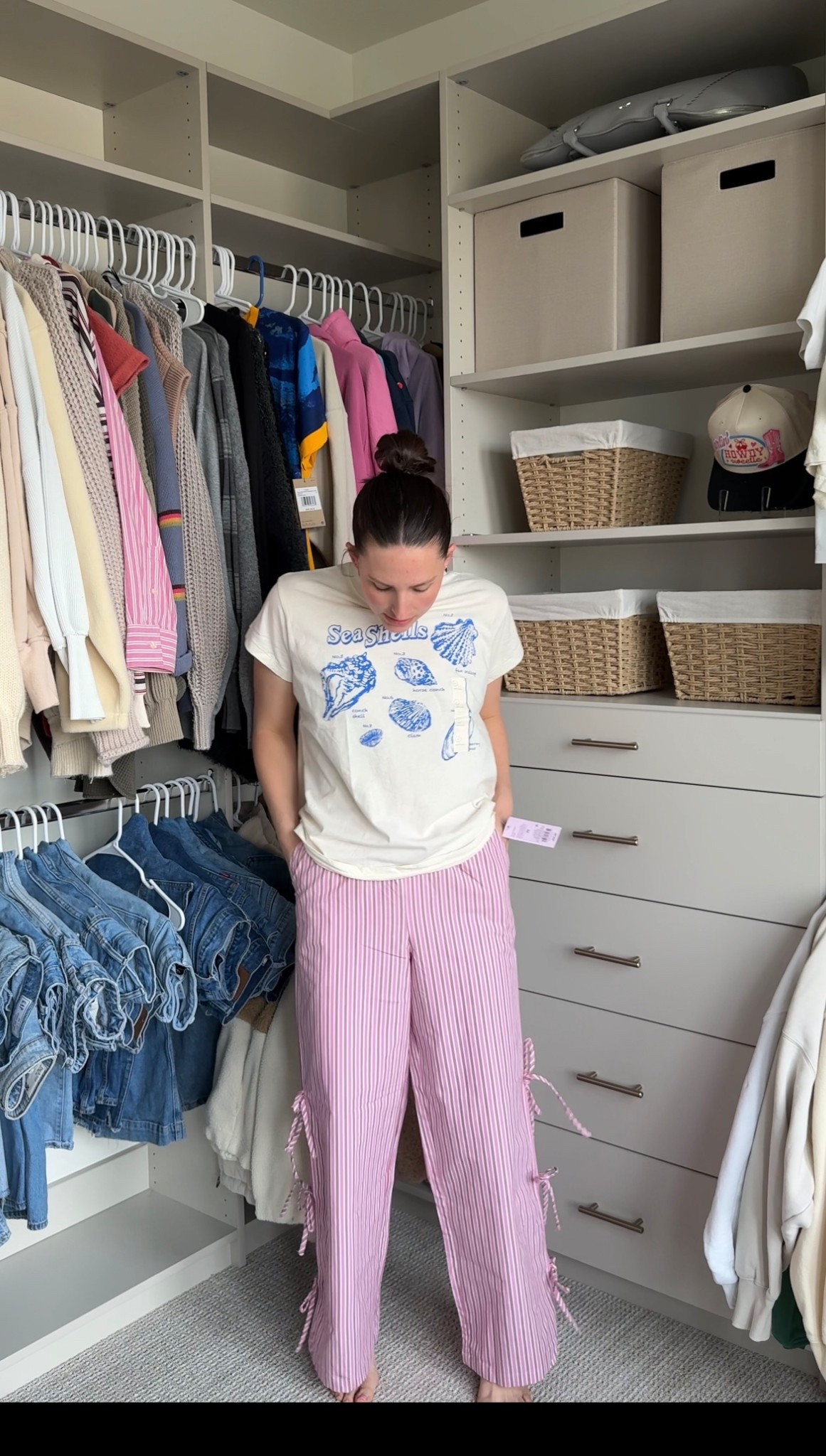 Wearing size Large in top & size XS in bottoms! 