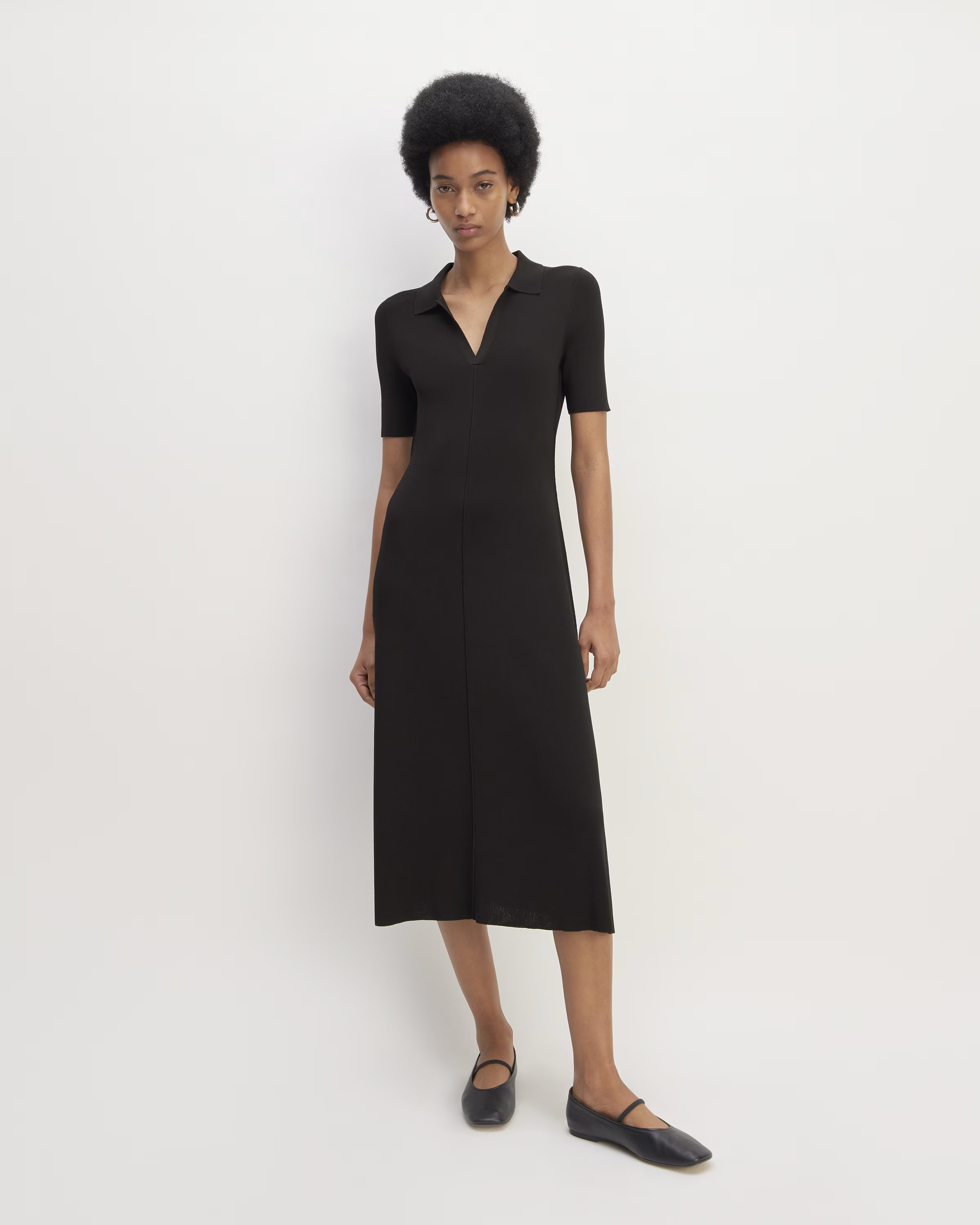 The Viscose Knit Polo Midi Dress | Everlane