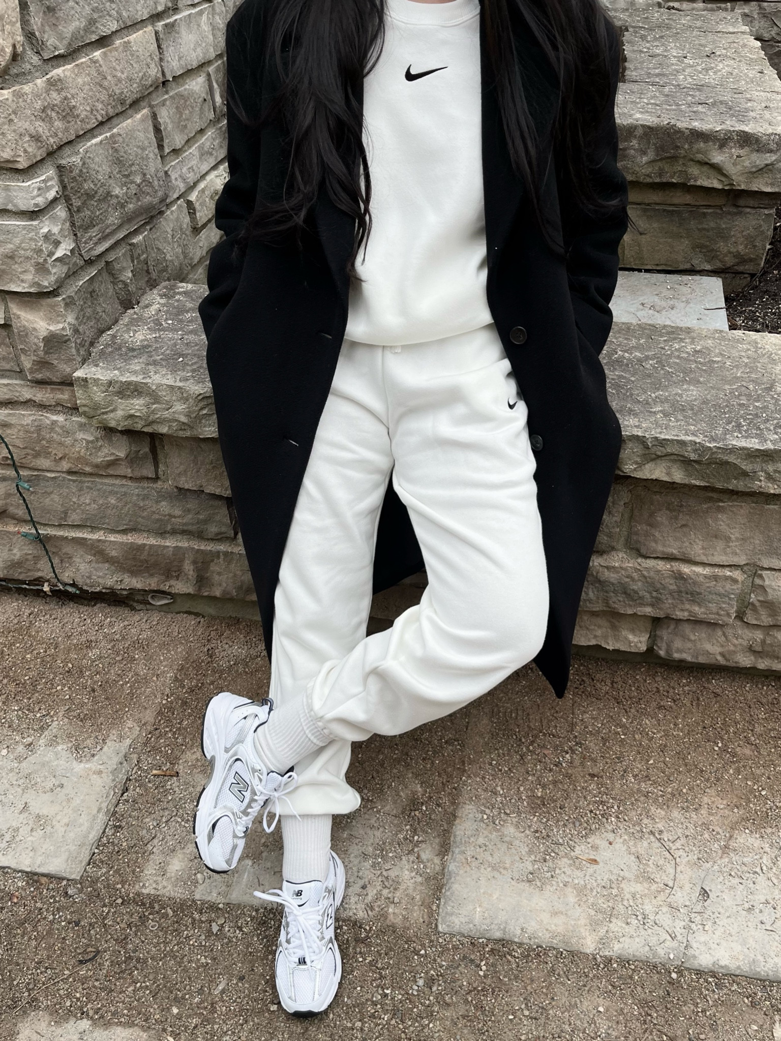 The perfect lounge wear set 😍

Nike track suit, sweatsuit, new balance 530, peacoat 

#LTKstyletip #LTKfindsunder100