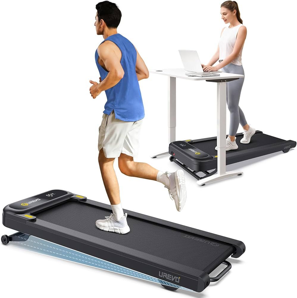 UREVO Foldable Treadmill with Auto Incline, 2.5 HP Under Desk Treadmill, Folding Treadmill for Ho... | Amazon (US)