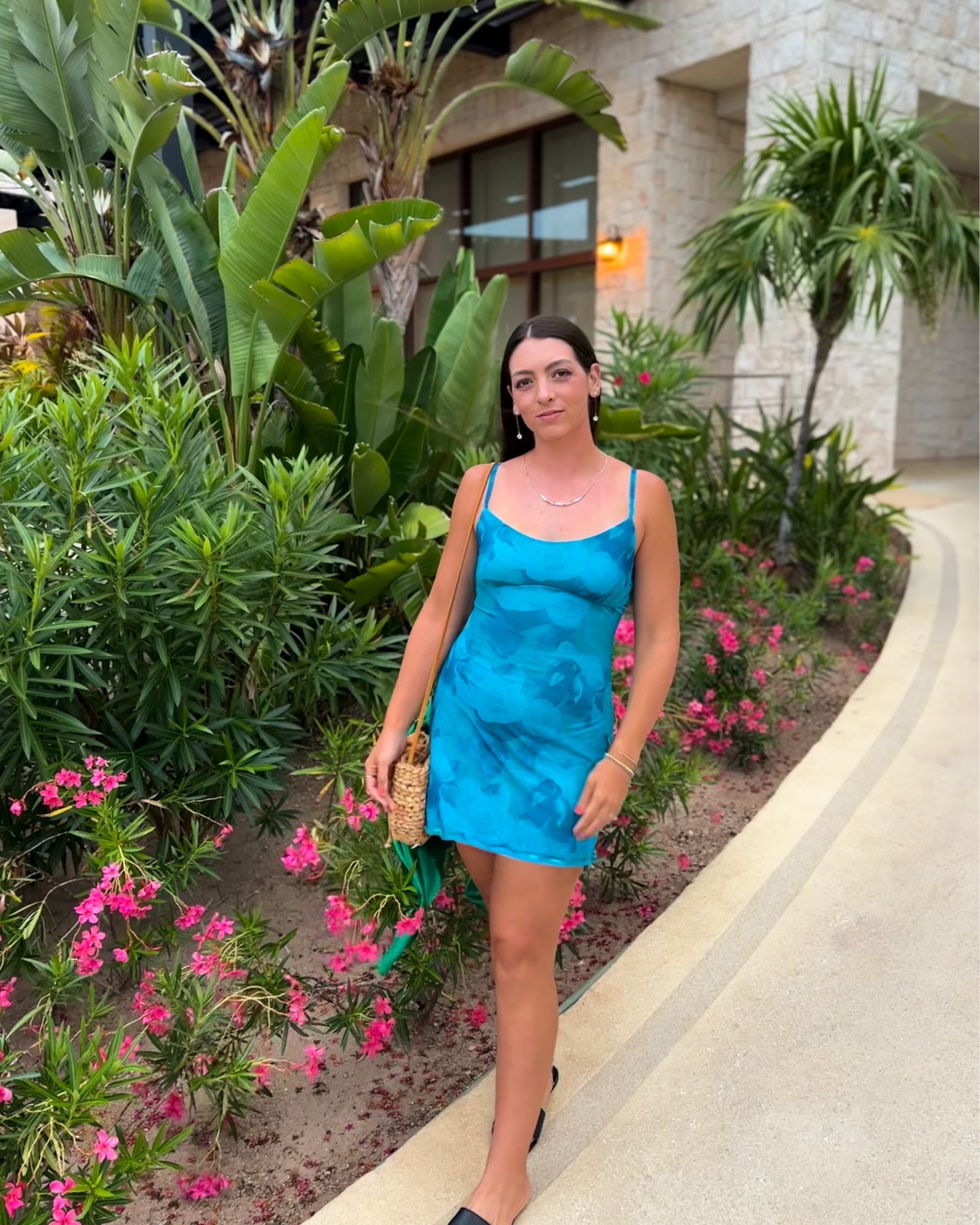 This bright blue dress really pops with my Mexico tan❤️‍🔥 

#LTKootd #LTKFindsUnder50 #LTKTravel