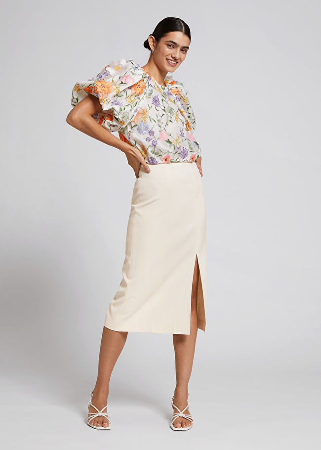 Fitted High-Waist Pencil Skirt | & Other Stories US