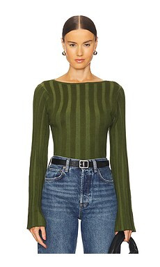 House of Harlow 1960 Seraphine Sweater in Dark Olive from Revolve.com | Revolve Clothing (Global)
