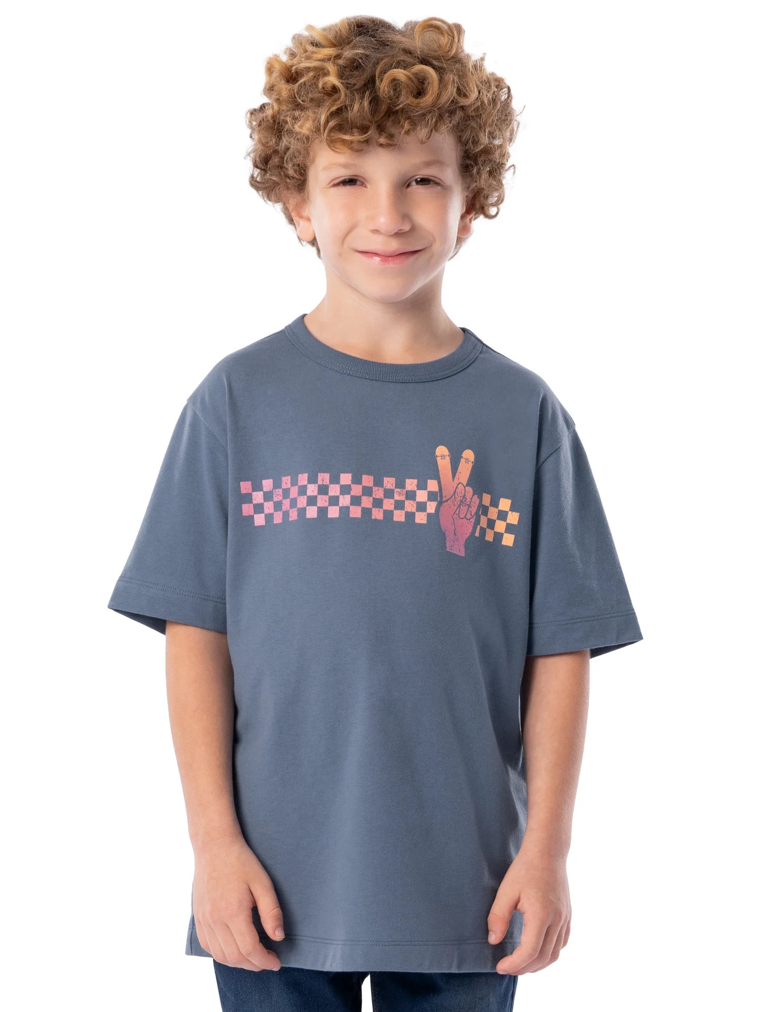 Wonder Nation Boy's Short Sleeve Elevated Graphic T-Shirt, Sizes 4-18 & Husky | Walmart (US)