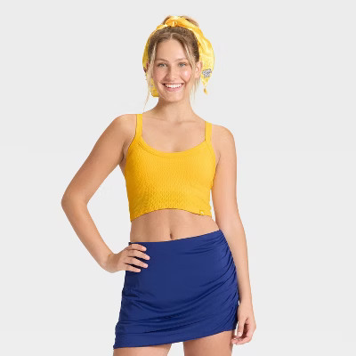 Women's Game Day Seamless Support Tank Top - JoyLab™ Yellow XL | Target