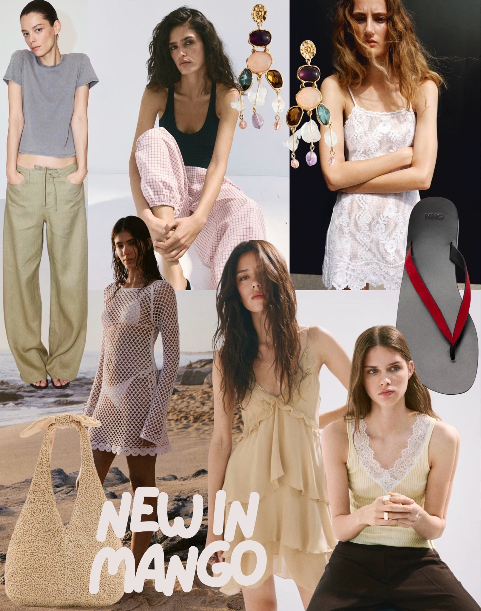 Loads of stunning summer pieces in at Mango right now 🌸

Everything is giving effortless summer vibes and I am completely obsessed.

#ootd #outfitinspo #mango #newincollection #summerstyle

Tags 🏷️
Cream lace mini dress, white textured vest, beige linen wide leg trousers, pink check trousers, mesh knit long sleeve dress, multicolour gemstone drop earrings, cream linen beach shirt

#LTKsummer #LTKstyletip #LTKeurope