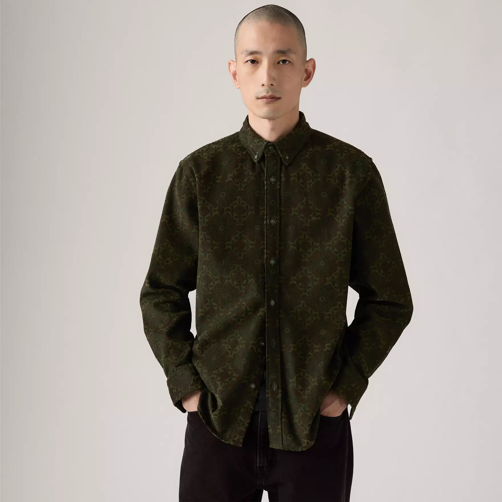 Authentic Button-down Corduroy Shirt - Green | Levi's® US | Levi's US