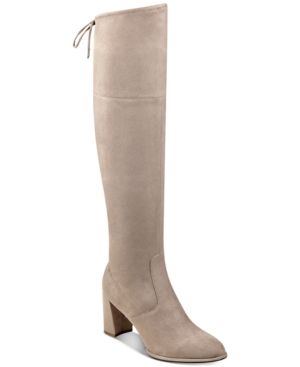 Marc Fisher Labella Tall Block-Heel Boots Women's Shoes | Macys (US)