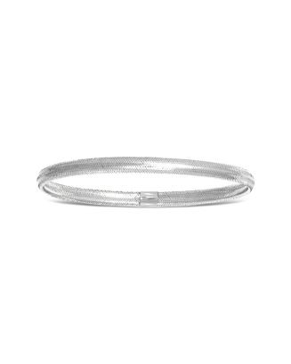 Bloomingdale's Fine Collection Domed Flex Bangle Bracelet in Rhodium-Plated 14K Yellow Gold | Blo... | Bloomingdale's (AU)