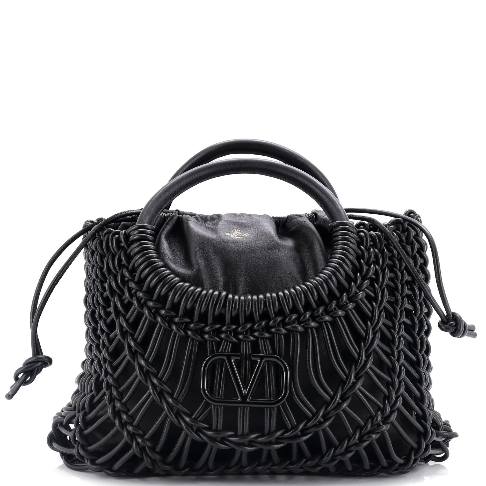 Allknots Shopper Tote Woven Leather Large | Shop Simon
