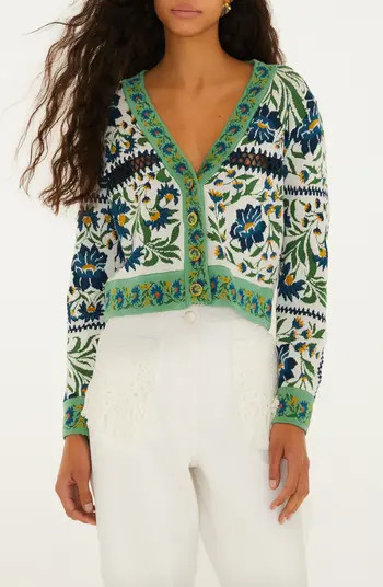 FARM Rio Manoela Knit Crop Cardigan | Nordstrom | Nordstrom