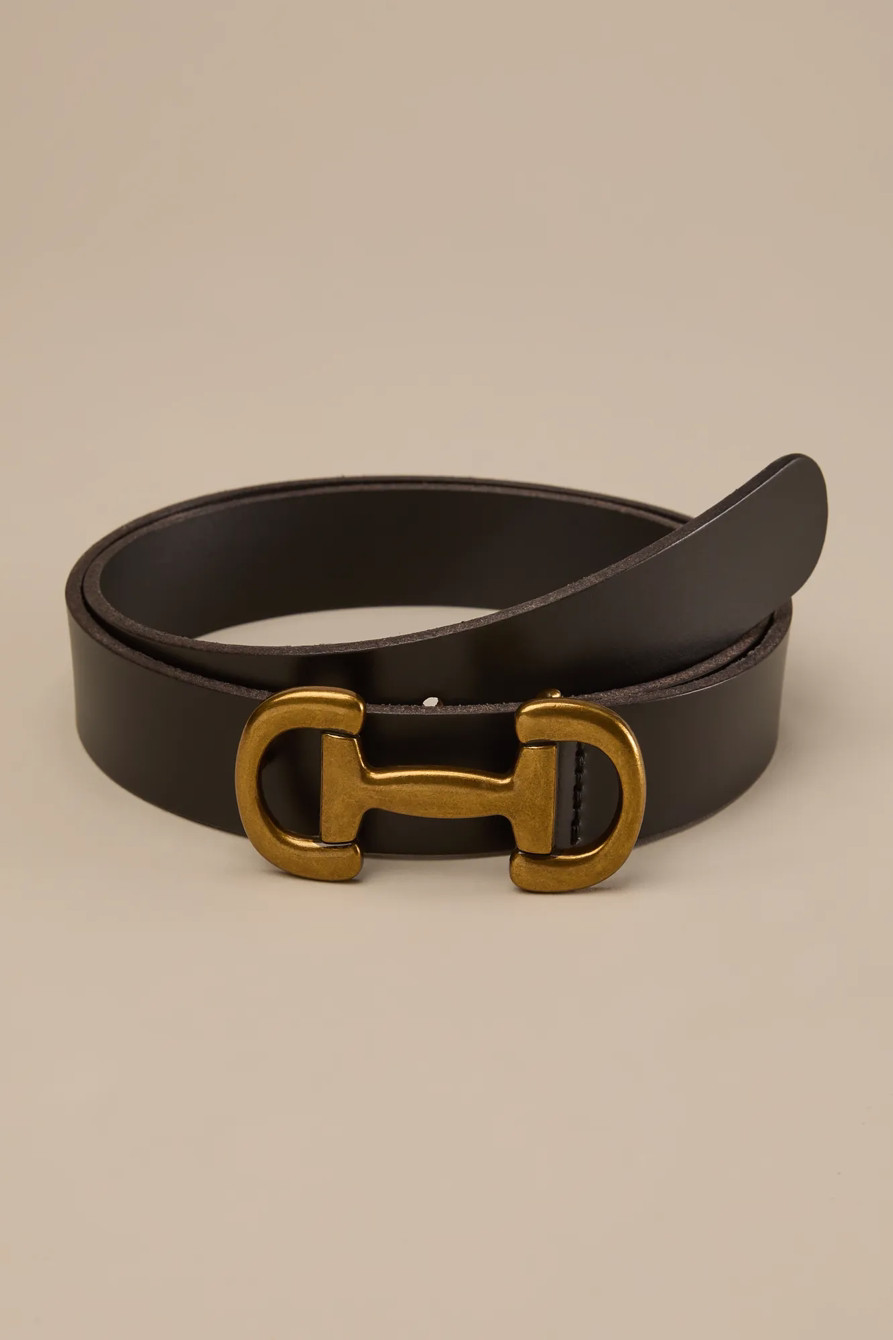 EQUESTRIAN BUCKLE LEATHER BELT | Lucky Brand