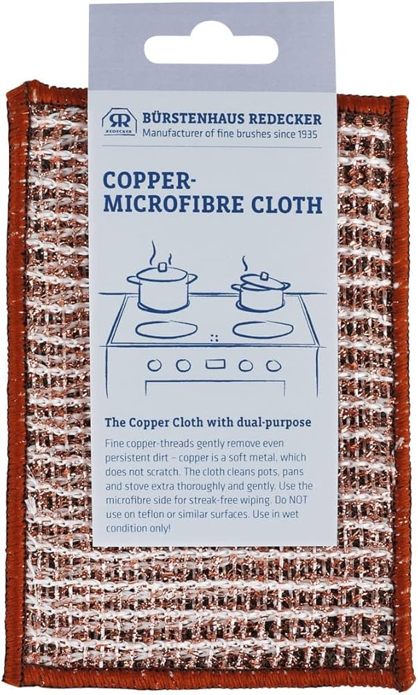 REDECKER 2-Ply Woven Copper Scrubbing Cloth and Absorbent Microfiber Cleaning Wipe, Scotch Brite ... | Amazon (US)