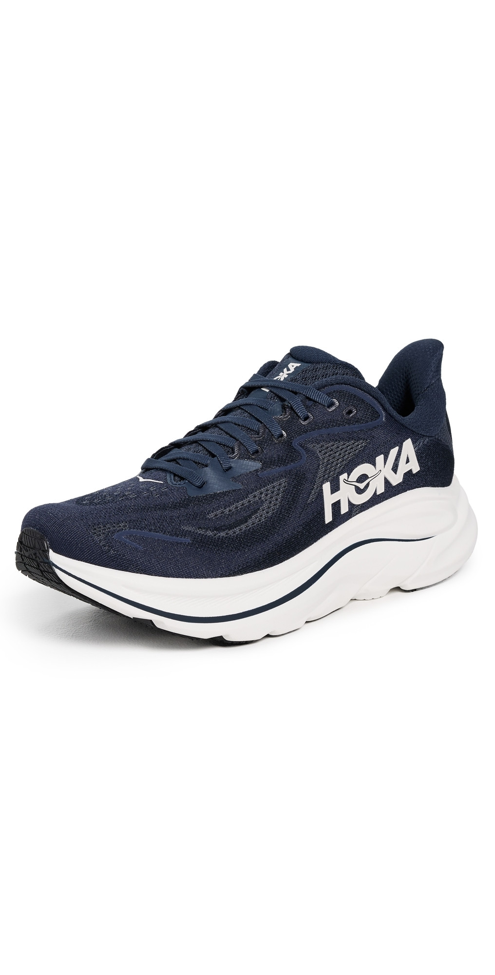 HOKA Clifton 10 Sneakers Navy/White 8 | Shopbop
