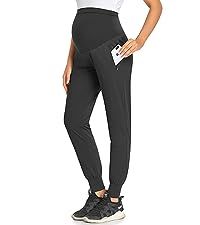 AMPOSH Women's Maternity Pants Stretchy Lounge Workout Pants Casual Loose Comfy Pregnancy Joggers... | Amazon (US)