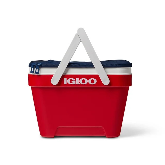 Igloo 25 QT Picnic Basket Cooler, Red - Walmart.com | Walmart (US)