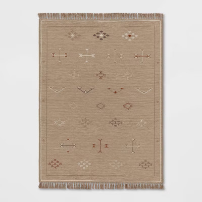Cactus Silk Pattern Outdoor Rug Tan - Threshold™ | Target