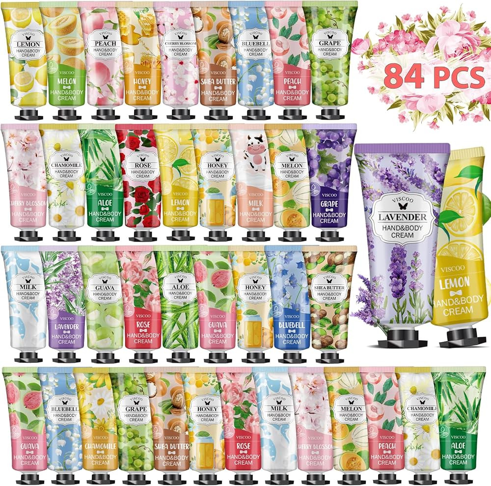 84 Pack Hand Cream Gifts Set for Women,Valentines Day Gifts for Her, Birthday Gifts for Women Gir... | Amazon (US)