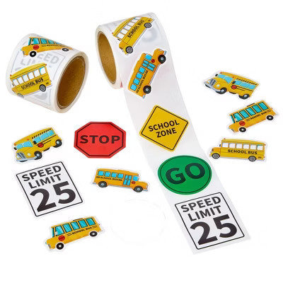 Playbees School Bus Stickers 2 Pack | Target