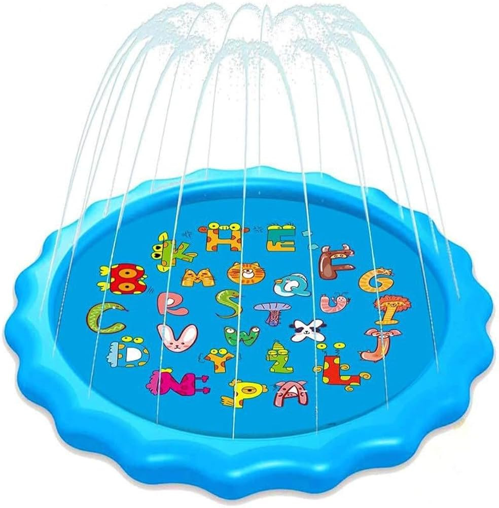 NOKA Splash Pad for Kids - 67" Sprinkler Play Mat, 3-in-1 Inflatable Swimming Pool, Outdoor Water... | Amazon (CA)