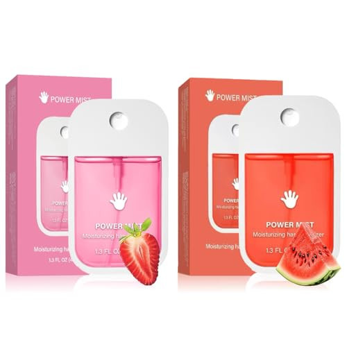 GKOKG 2pcs Hand Sanitizer Spray, Portable Power Mist Hydrating Hand Sanitizers Spray Travel Size, Pocket Hand Sanitizer Multi-Flavor Cleanses Your Hands | Amazon (US)
