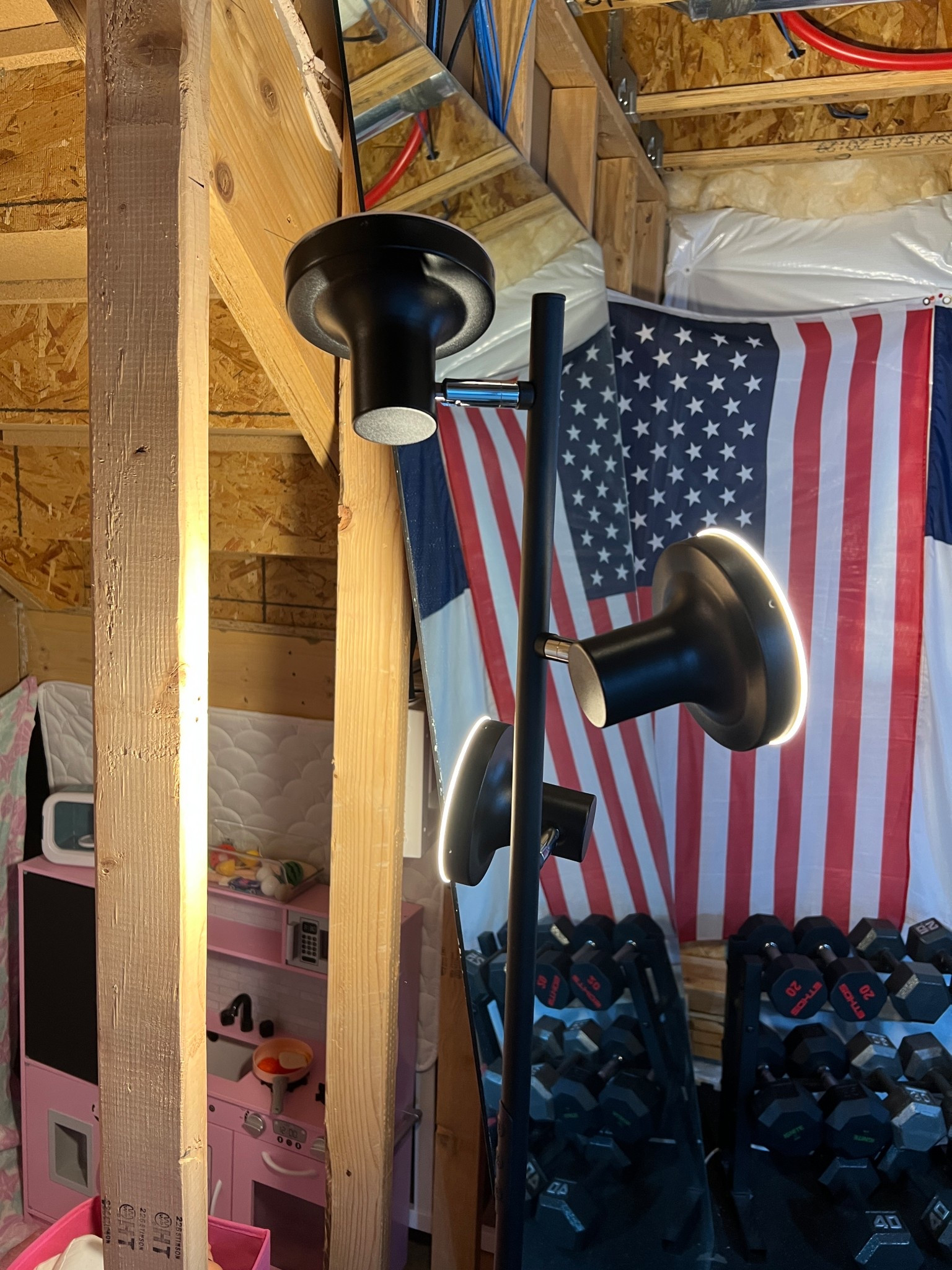 Floor lamp with rotating LED lights. Touch for different warmth’s of light. Love this lamp so much and is perfect for any room you want to be able to light up in different places. 

#LTKWatchNow #LTKHome