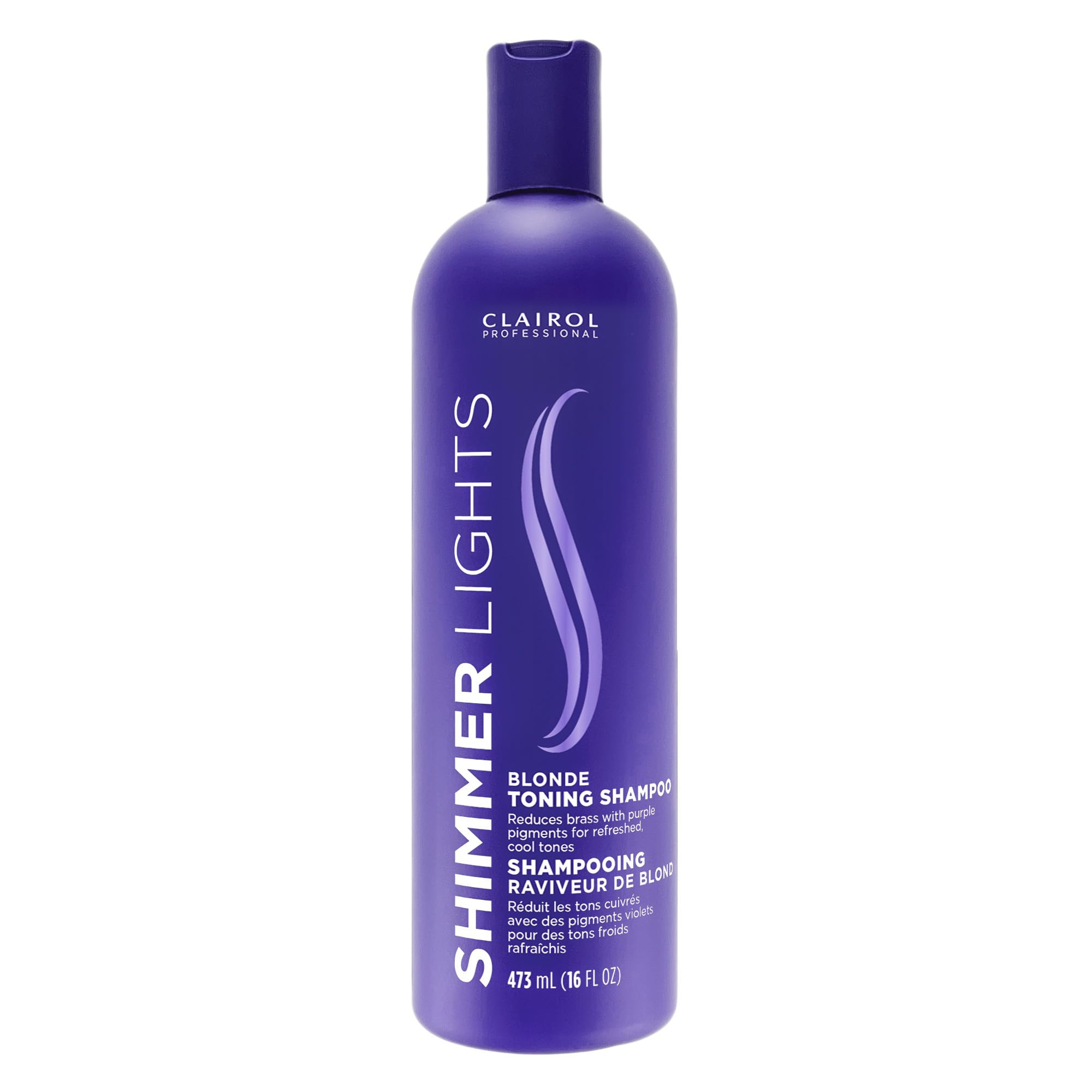 Clairol Professional Shimmer Lights Purple Shampoo, 16 fl. Oz, Neutralizes Brass & Yellow Tones, ... | Amazon (US)