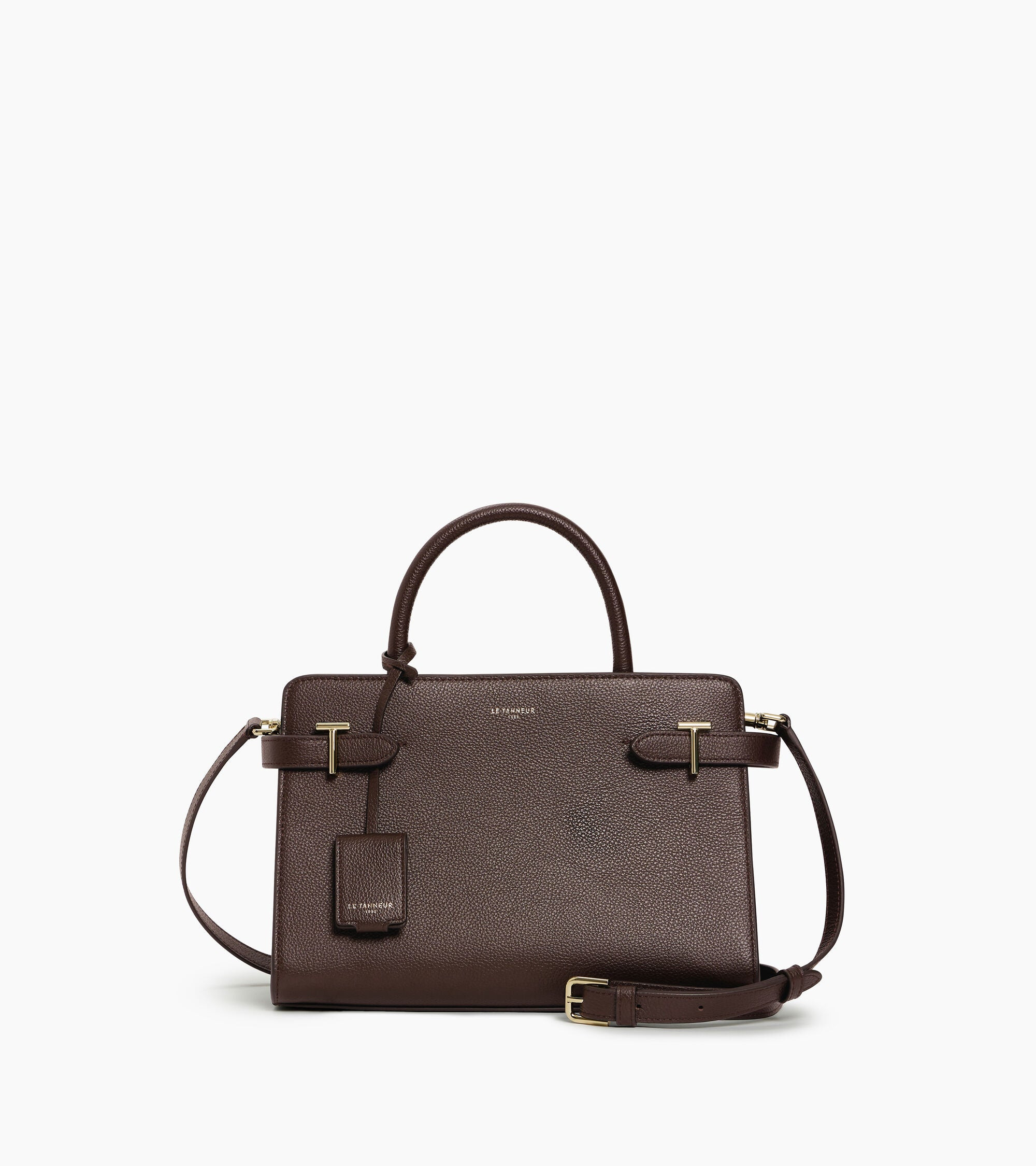 Emilie medium-sized handbag in grained leather | Le Tanneur