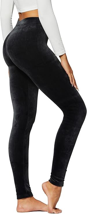 Conceited Leggings for Women in Luxe Velvet or Vegan Faux Leather - Available in Regular and Plus... | Amazon (US)