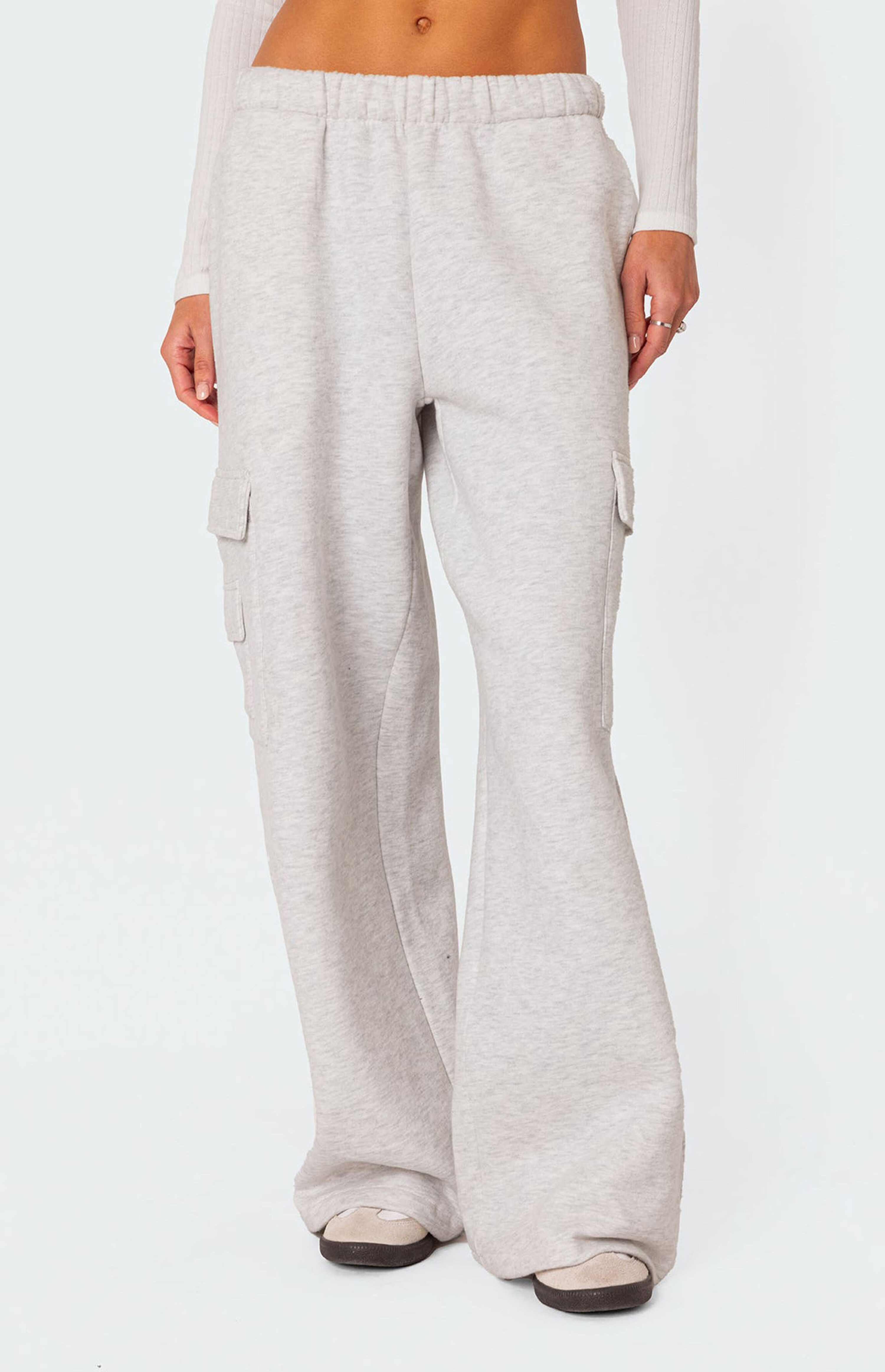 Edikted Wide Leg Cargo Sweatpants | PacSun