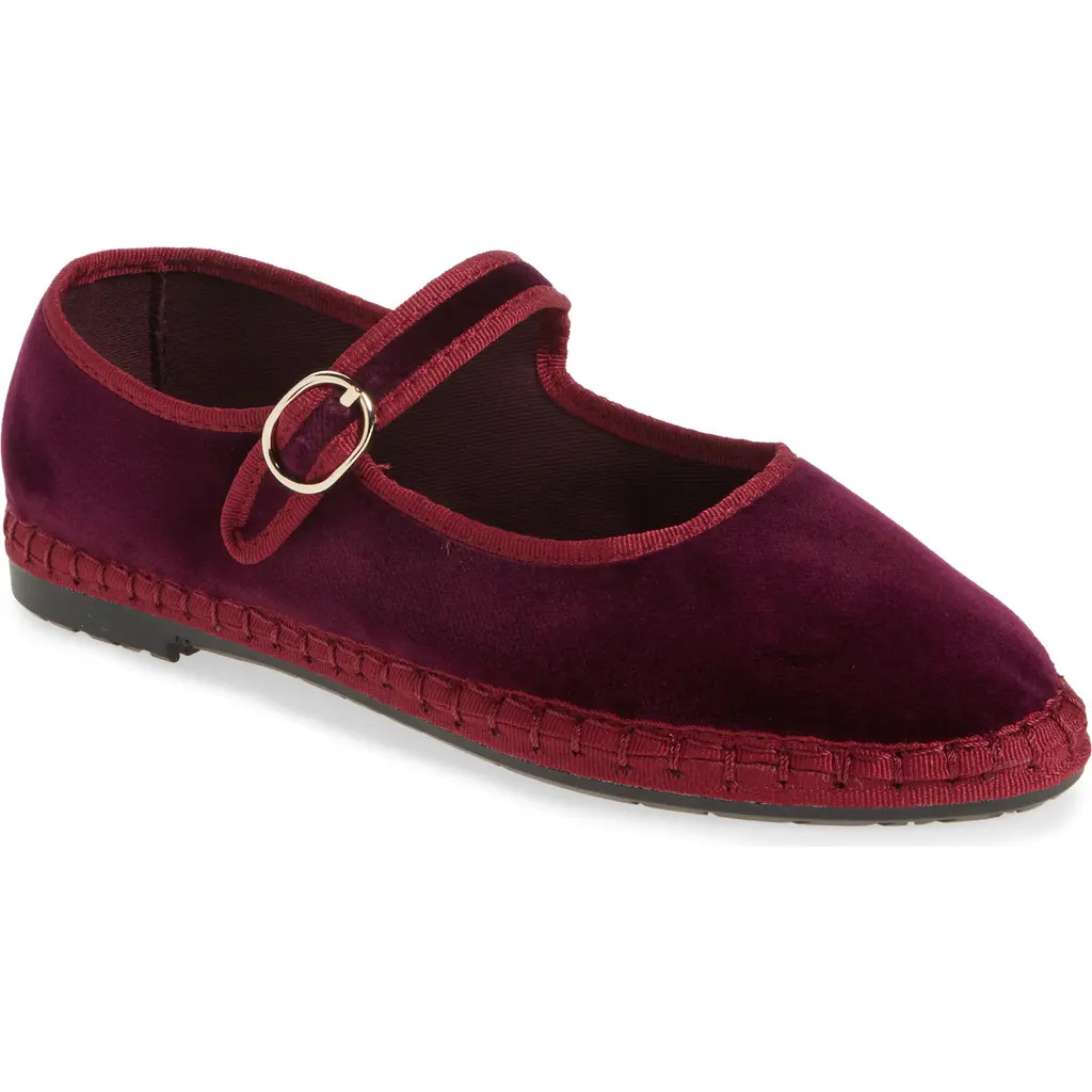 Flabelus Lucrecia Mary Jane Flat in Red at Nordstrom, Size 10-10.5Us | Nordstrom