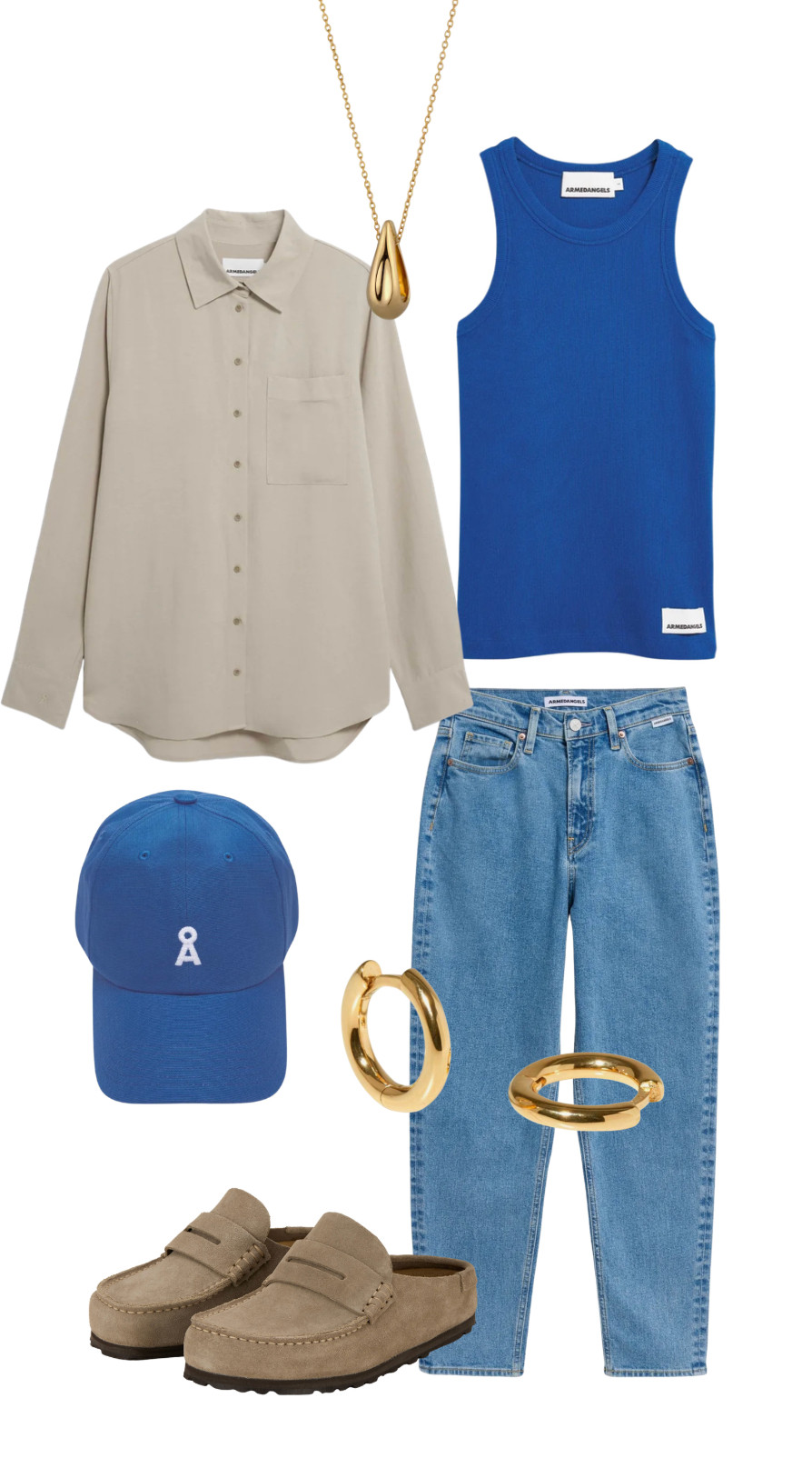 #spring #sommer #armedangels #blau #birkenstock  

 