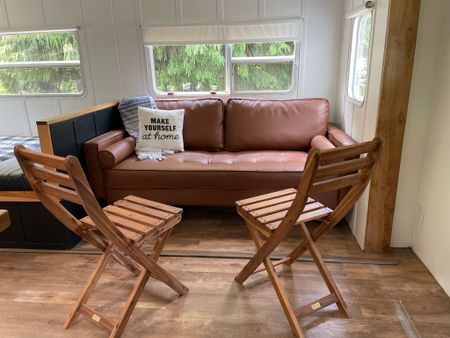 I just found these adorable wooden folding chairs at Aldi.  I can’t link Aldi finds so I found some similar sets on Amazon.  Perfect for our camper or our porch.  

Folding wooden chairs, faux leather couch.  Amazon furniture.  

#LTKFind #LTKSeasonal #LTKhome