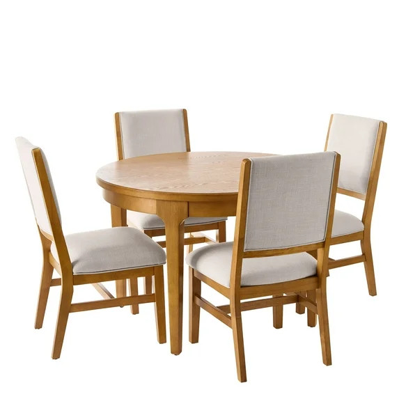 Better Homes & Gardens Windsor 5-Piece Dining Set, Light Honey Finish | Walmart (US)