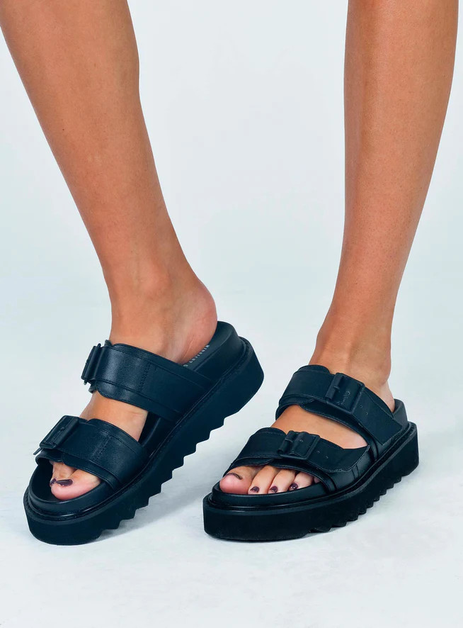 Ma Belle Sandals Black | Princess Polly US