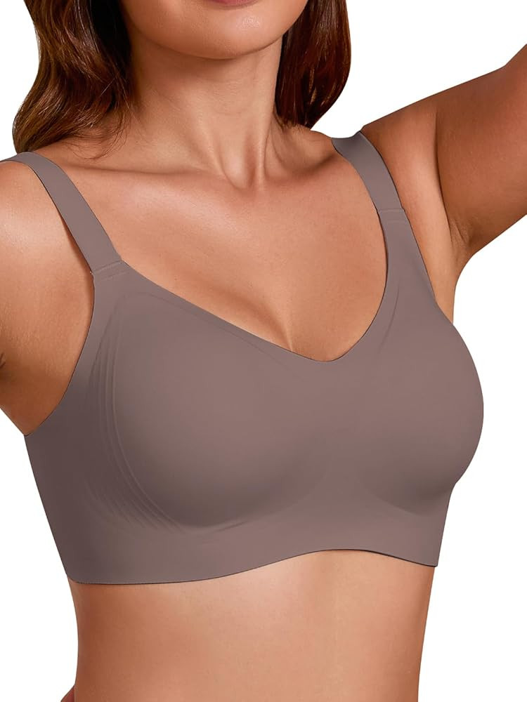 COCOMARTS Jelly Bras for Women No Underwire Full Coverage Push Up Bra Wireless Seamless Bra Comfo... | Amazon (US)