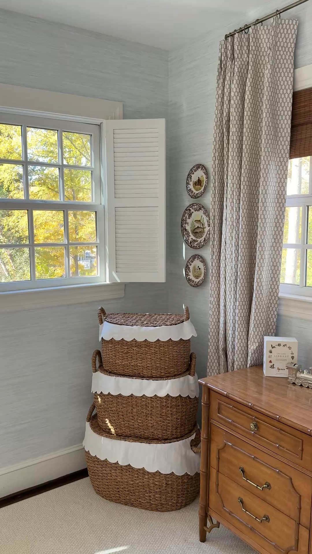 Our sweet nursery is complete! The faux grasscloth wallpaper and hanging plates are some of my favorite decor elements 

#LTKBump #LTKHome #LTKBaby