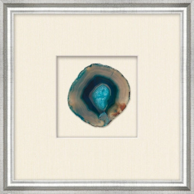 Providence Art Shadowbox Teal Agate Slice Wall Art | Ashley Homestore