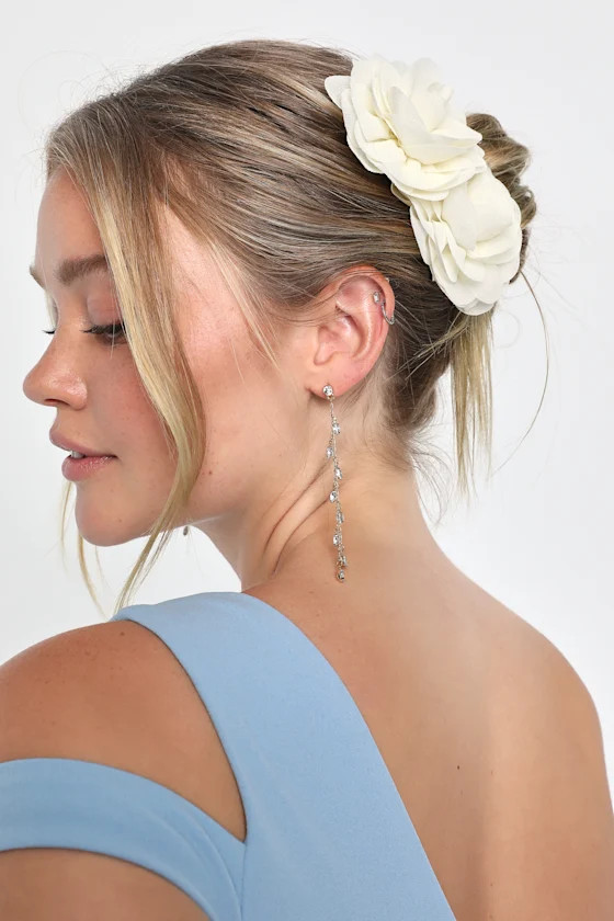 Decorated Darling Ivory Flower Hair Clip Set | Lulus (US)
