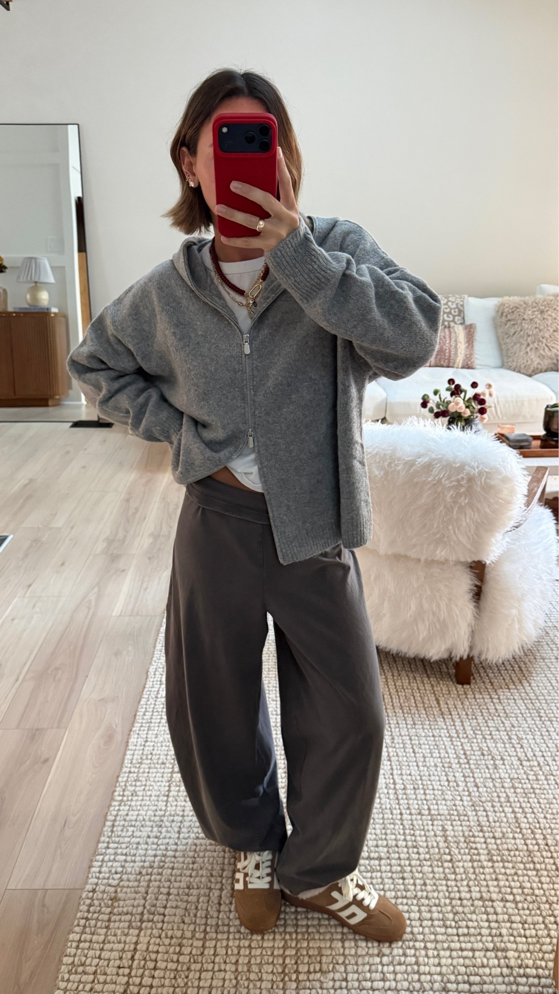 Wore to the movies! XS jacket (very oversized) and bottoms!🩶
