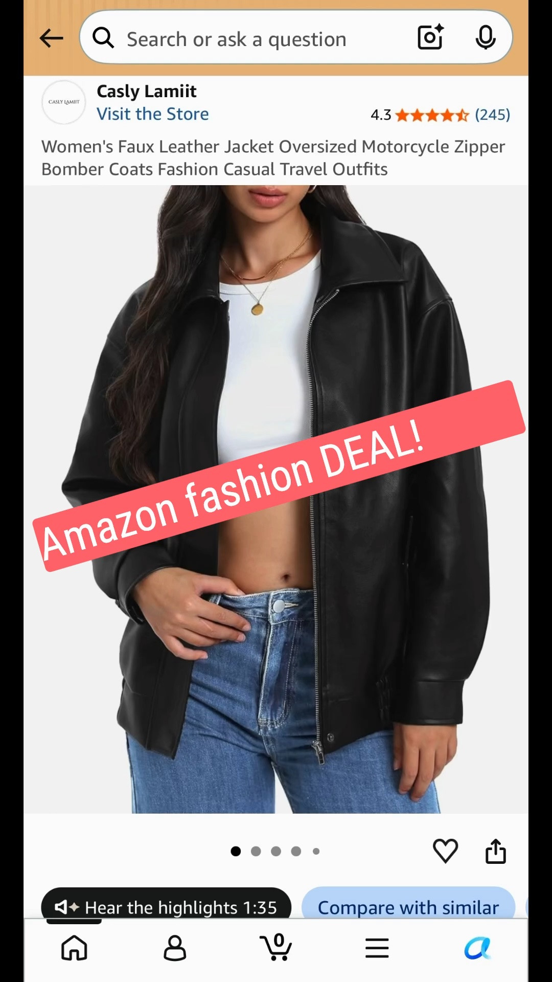MAJOR PRICE DROP + CODE DEAL! 🔥
Get this gorgeous CASLY LAMIIT Women’s Faux Leather Jacket for over 64% off!
💰 Deal Price: $19.99 (Reg. $54.99)
✂️ Discount: 50% off Code: JLWYGDWN + 27% automatic price drop!
🗓️ Valid: 7/30/26 through 8/10/26 (11:59 PM PDT)
👉 Shop the jacket here: https://www.amazon.com/dp/B0D9855TS3?m=A1LE12BR09LON4
👉 Clip promo code here: https://www.amazon.com/promocode/A34S8GFNBMW4BA
(Make sure to apply code JLWYGDWN at checkout!)
#LTKsalealert #LTKfinds #AmazonDeals #FallFashion #FauxLeatherJacket #StyleSteals #AmazonFashion

#LTKSaleAlert #LTKPetite #LTKvlog