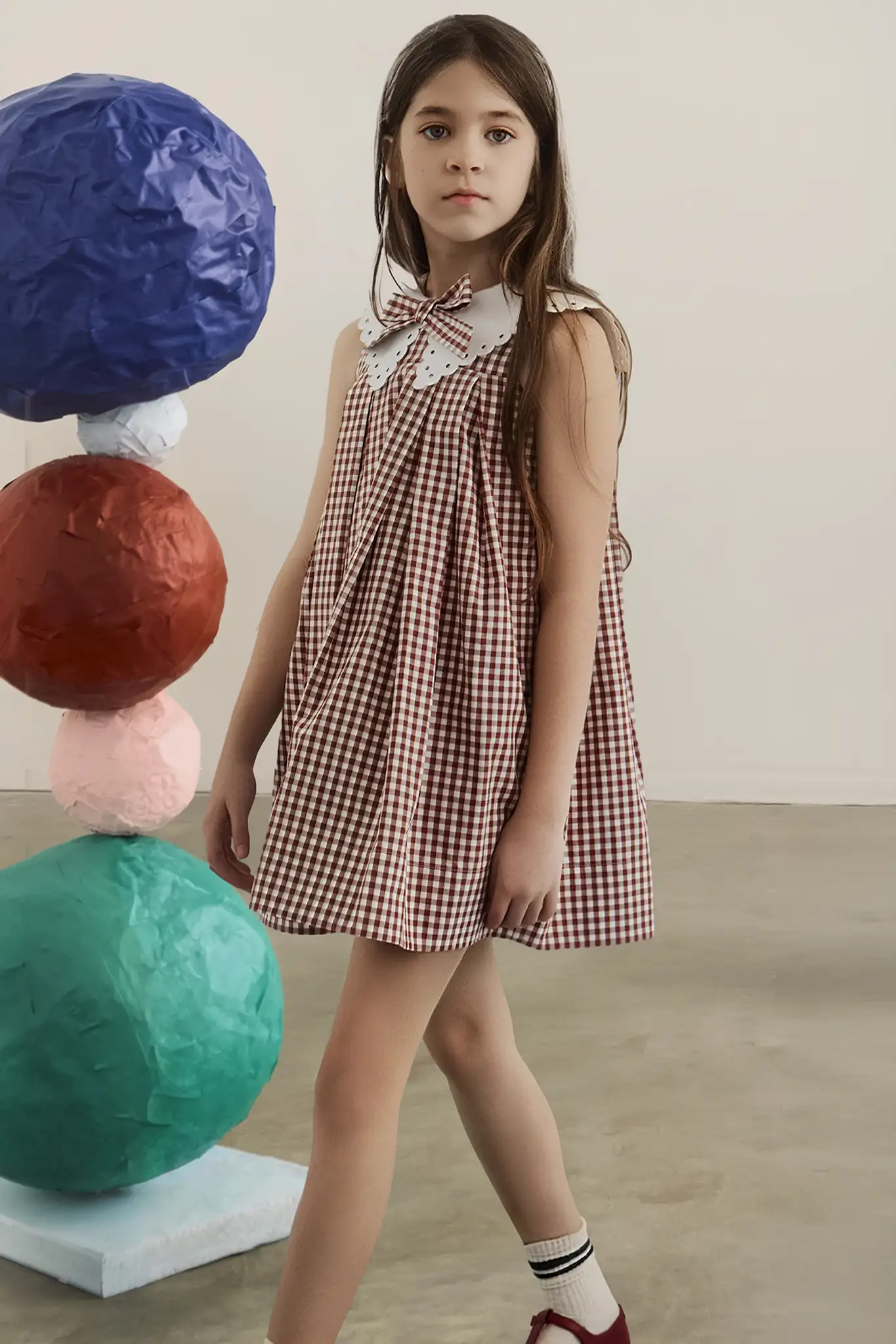 Kids Marianne Dress | Kids Gingham Dress | Hunter Bell | Hunter Bell