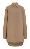 Click for more info about The Phillipa Wool-Blend Shirtdress