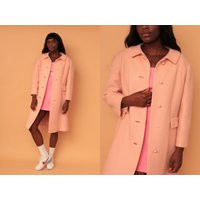 Vintage 1960S Joseph Magnin Tailored By Brittany Blush Pink Wool Swing Pea Coat // Union Made | Etsy (CAD)