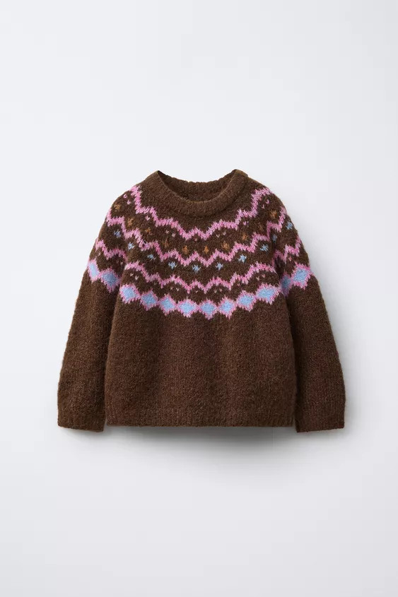 JACQUARD KNIT JUMPER | Zara US
