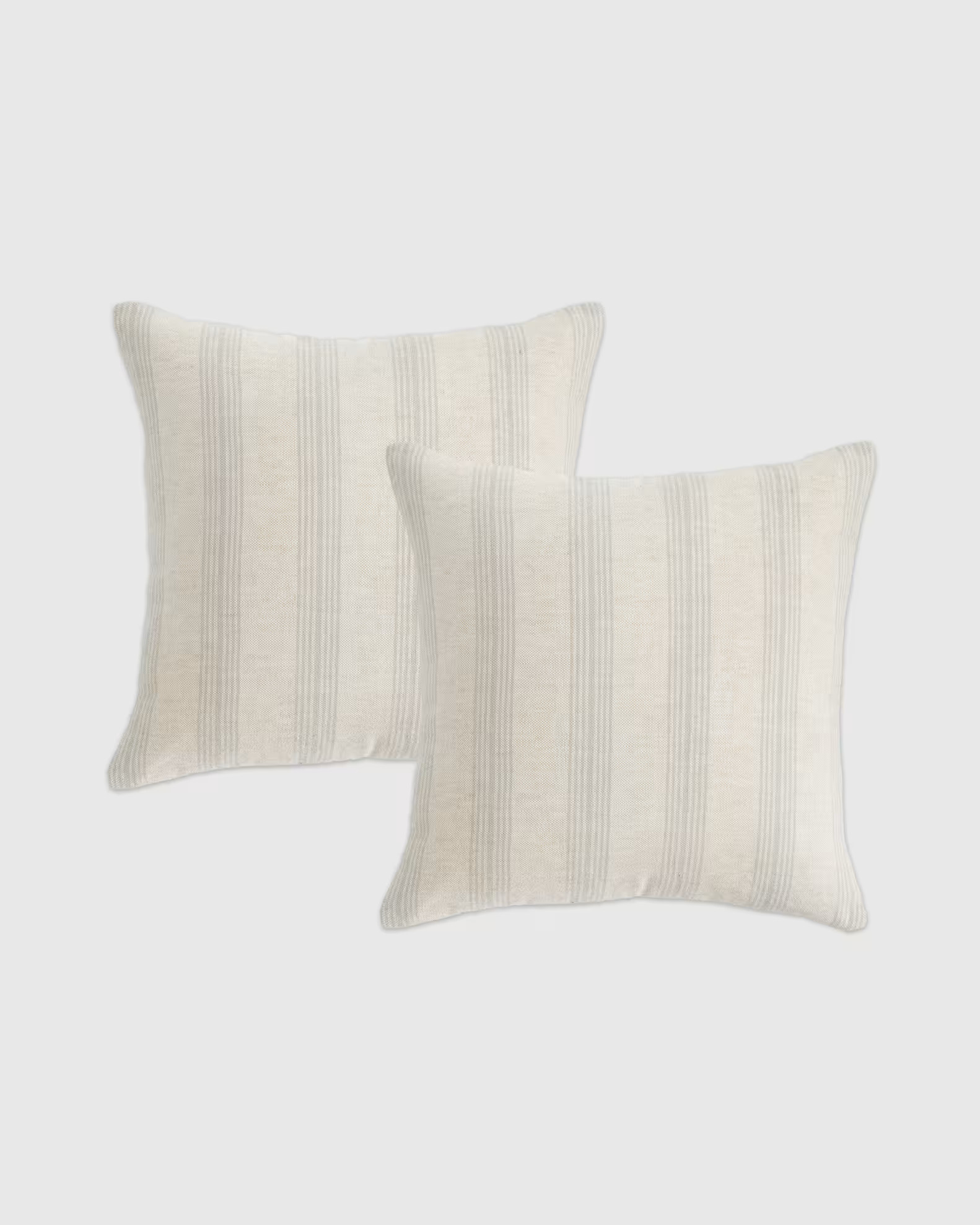 Neutral Stripe Pillow Cover - Set of 2 in Natural | Quince