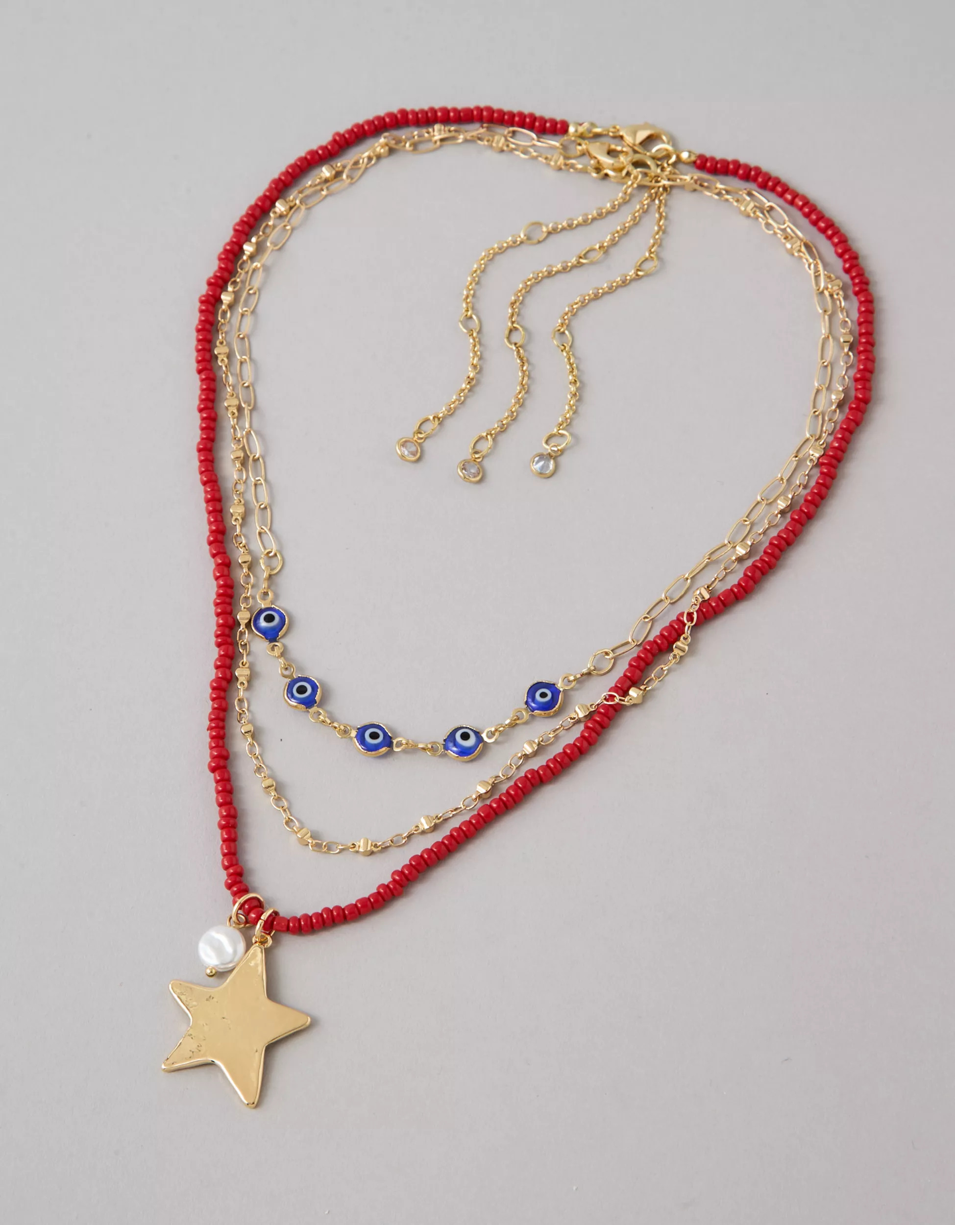 AE Beaded Pendant Necklaces 3-Pack | American Eagle Outfitters (US & CA)