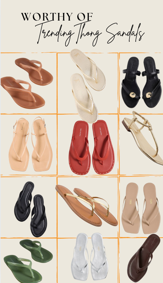 Thong Sandals trending for Spring/Summer '25. 

 #LTKSeasonal #LTKStyleTip #LTKShoeCrush